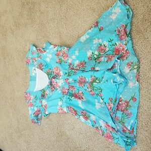 Girls flowery romper